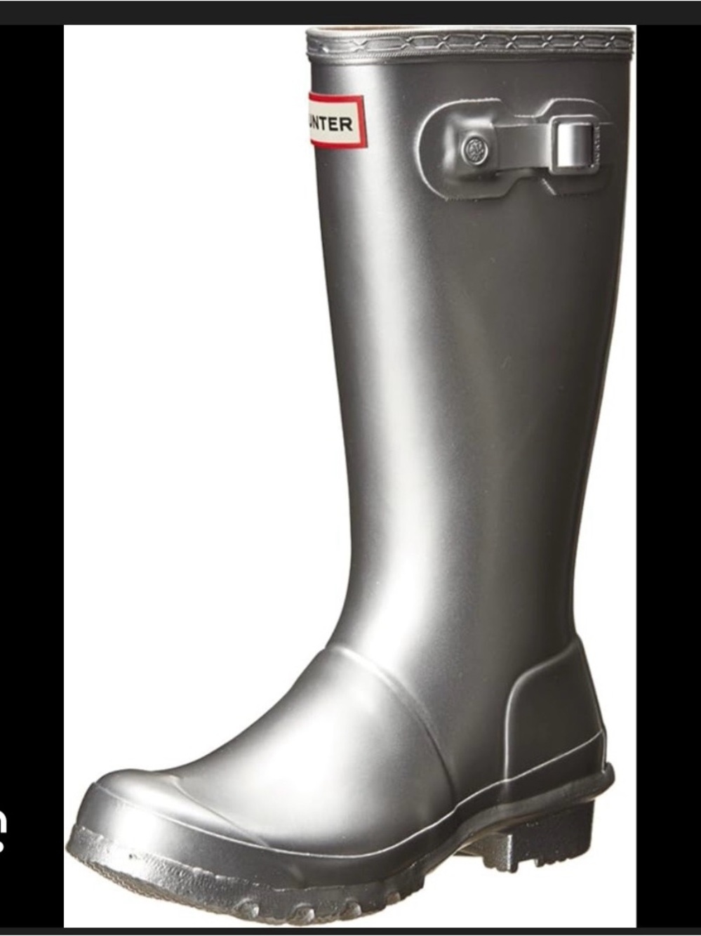 Hunter Kids 34 EU/4F Silver Gloss Rain Boots